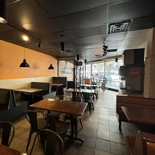 View from back booth in seating area