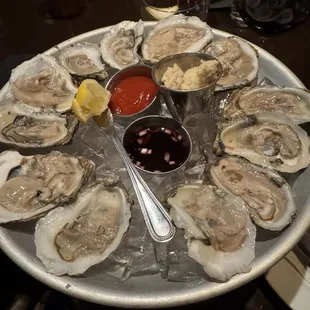 Blue point oysters