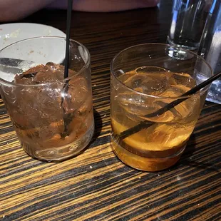 Old Fashioned and Manhattan
