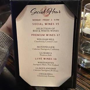 happy hour menu- 1/16/2023