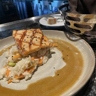 The salmon. So healthy $18