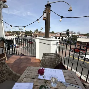 View towards SJC Mission from our table