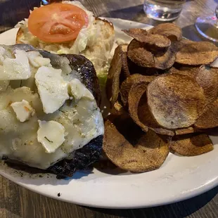 Railroad Rosey Burger Rosey Fries