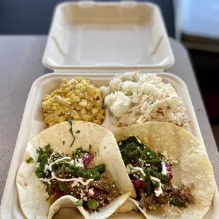 Beef Barbacoa, Rosey's Elote 2.0 &amp; Coconut Rice