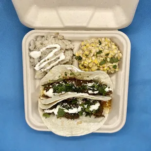 Sweet Beef Barbacoa, Rosey's Elote 2.0 and Coconut Rice with Lemon Crema