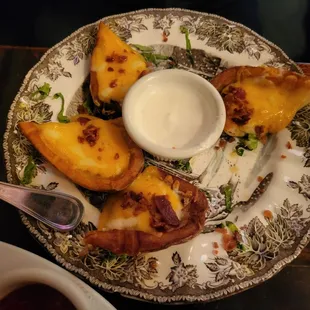 a plate of food on a table
