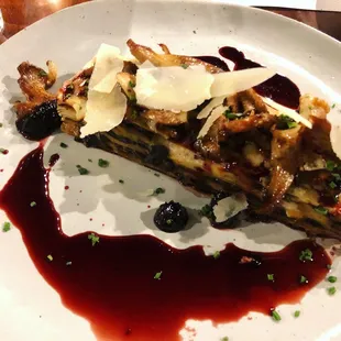 Black Truffle Blueberry Lasagne