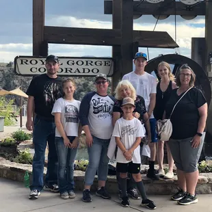 Host with guest at Royal Gorge