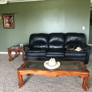 Living room inside the unit