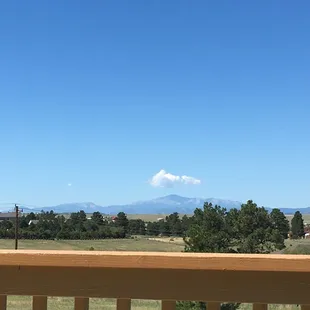 View of Pikes Peak from rental unit