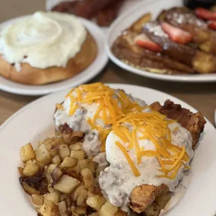 a plate of food on a table