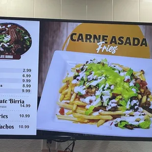 Menu Board, 7/18/2022