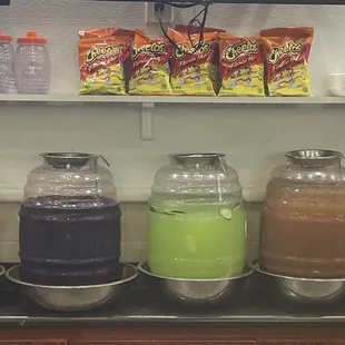 Aguas Frescas. Rosie&apos;s Taco is owned by the same people as the Thirsty Cactus also located in the Food Court.