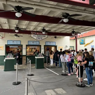 people standing in line