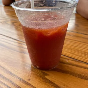 Bloody Mary with too much spice!