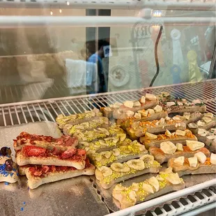 Close up of treats on display at Rosie's Barkét in Oro Valley, AZ.