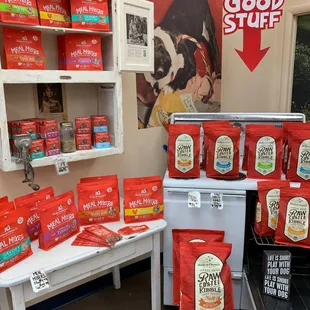 We are so proud to carry Stella and Chewy's raw blend kibble, treats, and other goodies!