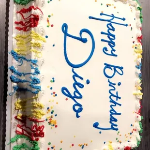 a birthday cake