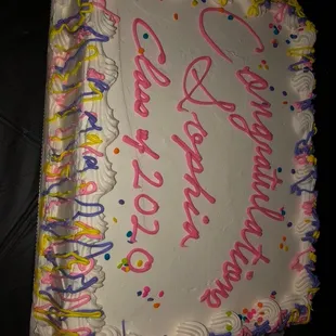 a birthday cake