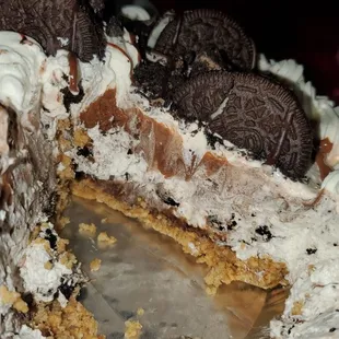 Inside of oreo cream pie! Only for holidays