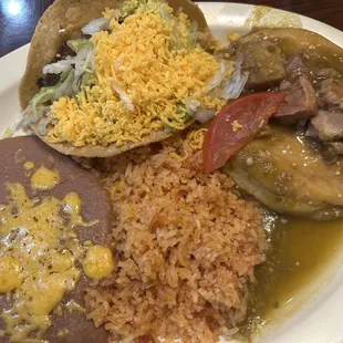 Chile relleno plate