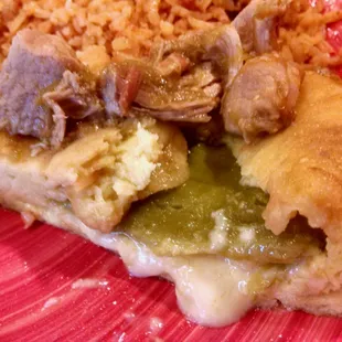 Close up of Chili Relleno