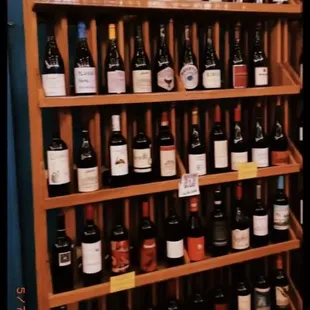 Bottles of wine for purchase