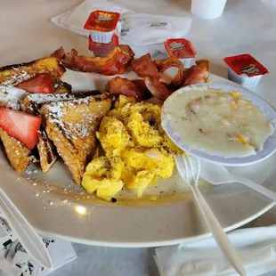 Breakfast Platter, with French Toast Everything was good, Grits was watery  Egg order was wrong.  However I would give it another try.