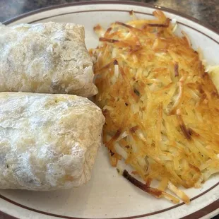 Breakfast Burrito with Hashbrowns