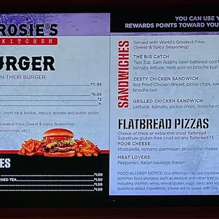 Rosie&apos;s Kitchen Menu 2/2