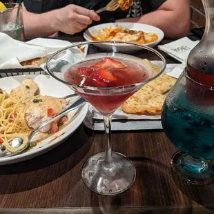 Yum! Seminole with swordfish and this is the Bubbly Rosie Martini