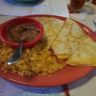 kids cheese quesodilla