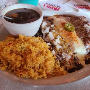 Lunch Combo - Texas Enchilada, Chicken Enchilada, Pork Tamale