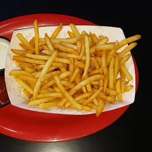French Fries (2 Stars - Deducted 1/2 Star for charging $0.45 more than menu price) w/ Ketchup (3 Stars) &amp; Ranch (2 Stars) - $7.95 (09/2021)
