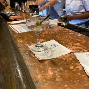 Smallest martini in the world. Especially when served half full.