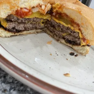 Double cheeseburger