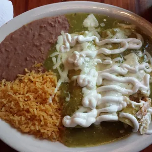 Enchiladas verdes