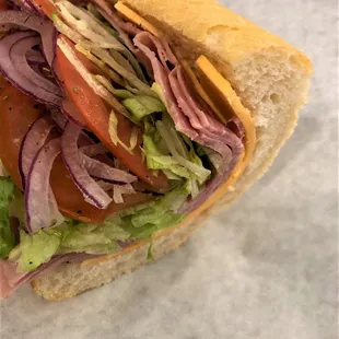 Fresh deli-sliced sandwich