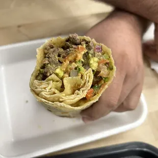 Carne asada burrito