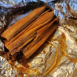 Greasy tamale