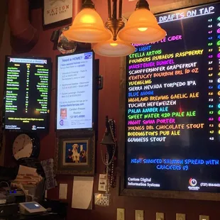 Selections on tap