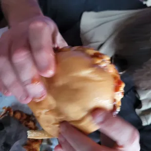 a man eating a sandwich