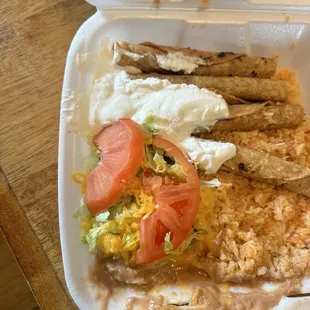 Taquitos plate
