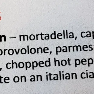 the ingredients of a sandwich