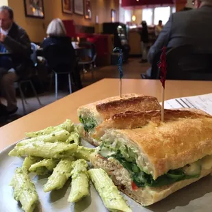 Impressive variety of gourmet sandwiches tucked away in #InnerHarbor #Baltimore turkey Brie on baguette