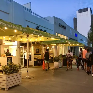 Outside of Rosinella on the Lincoln Road Shopping Plaza