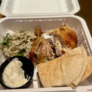 I usually have leftovers. He doesn't!