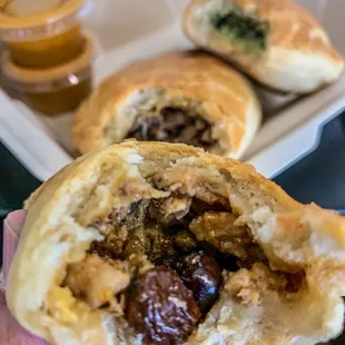 Rosi's Alfajores has the BEST Empanadas, ever! I had the Beef, the Chicken, and Spinach &amp; Cheese! Mmm