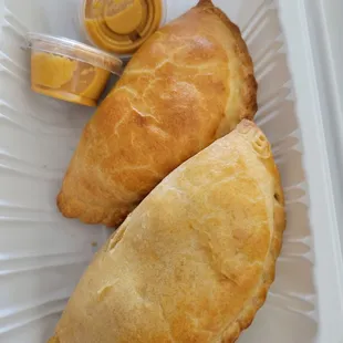 Chicken and beef empanadas
