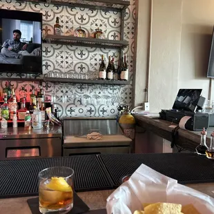 Bar and an old fashioned